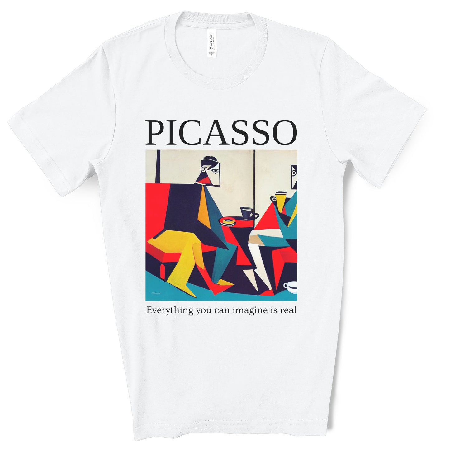 Everything You Can Imagine Is Real - Original Art Inspired By Picasso artwork. Unisex Jersey Short Sleeve Tee.