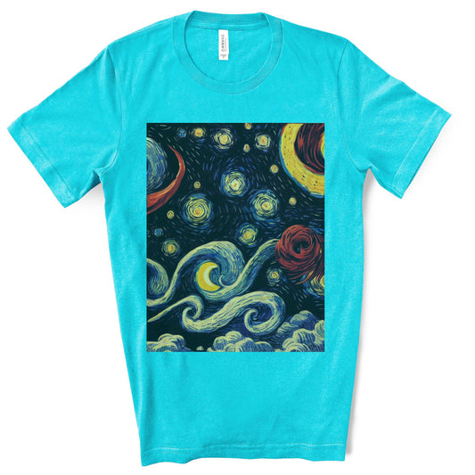 Space Travel Riding On A Beam Of Light. Original Art. Unisex Jersey Short Sleeve Tee.