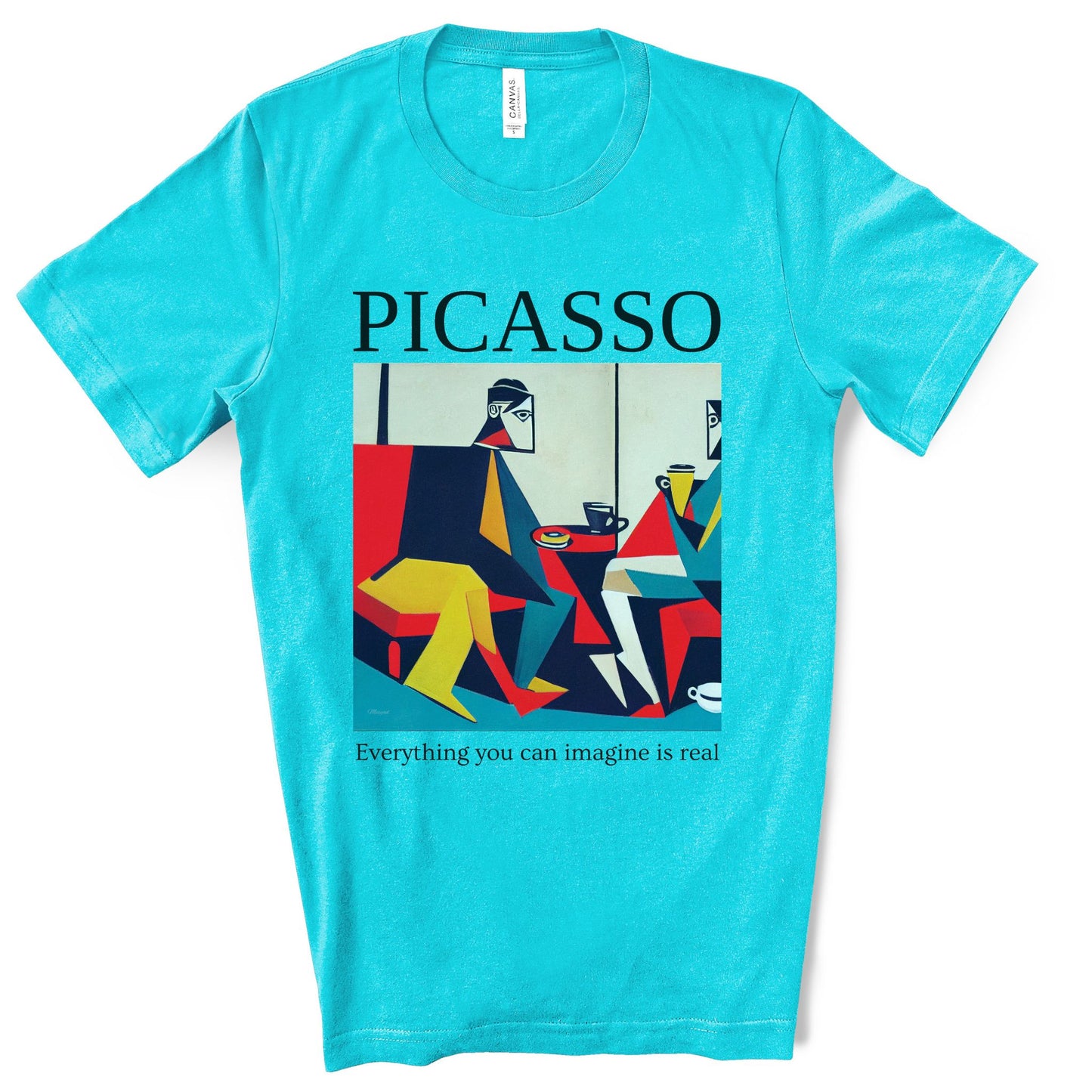 Everything You Can Imagine Is Real - Original Art Inspired By Picasso artwork. Unisex Jersey Short Sleeve Tee.