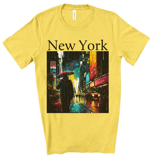 Times Square, New York City. Original Art. Unisex Jersey Short Sleeve Tee.