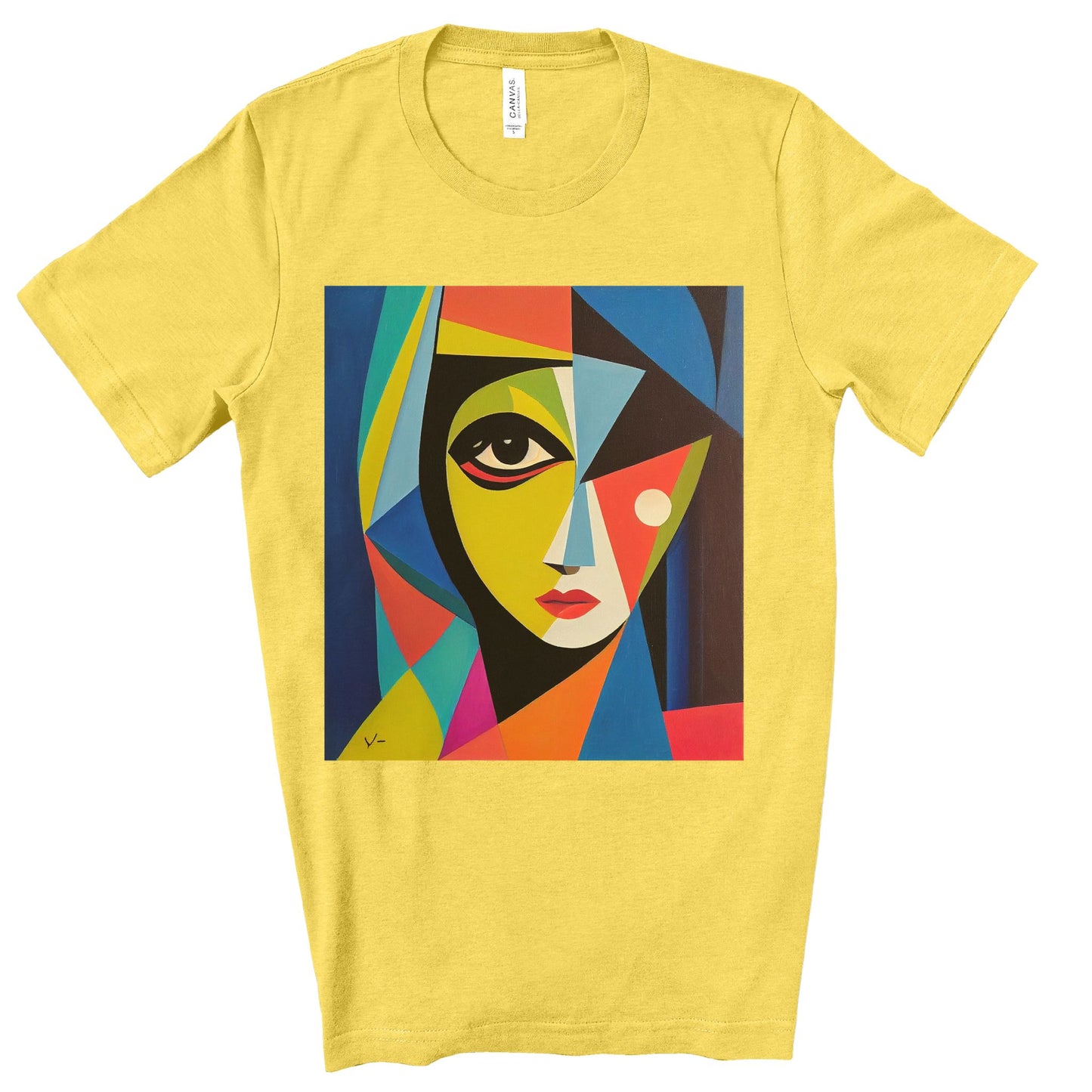 Alexandria A Cubism Original Art. Unisex Jersey Short Sleeve Tee.