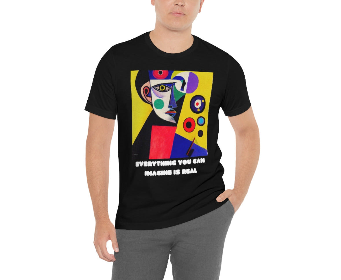Everything You Can Imagine Is Real - Original Art. Unisex Jersey Short Sleeve Tee.