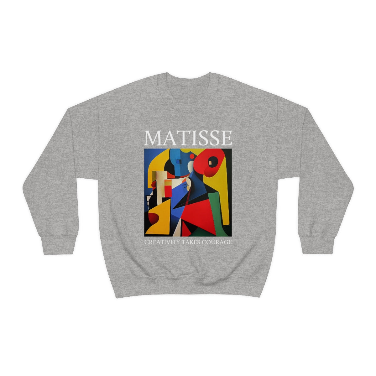 Creativity Takes Courage - Original Art Inspired By Matisse artwork. Unisex Heavy Blend Crewneck Sweatshirt.