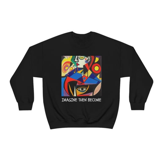 Imagine Then Become - Original Art. Unisex Heavy Blend Crewneck Sweatshirt.