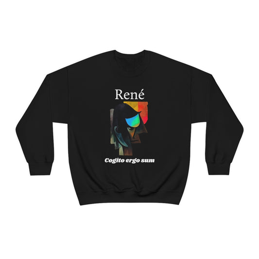 I Think Therefore I Am - Original Art. Unisex Heavy Blend Crewneck Sweatshirt.