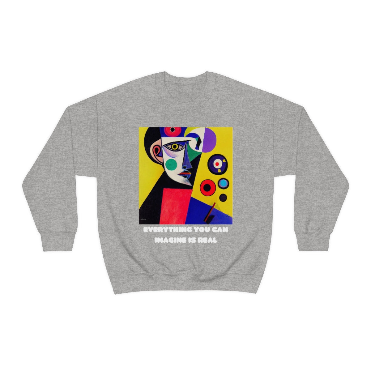 Everything You Can Imagine Is Real - Original Art. Unisex Heavy Blend Crewneck Sweatshirt.