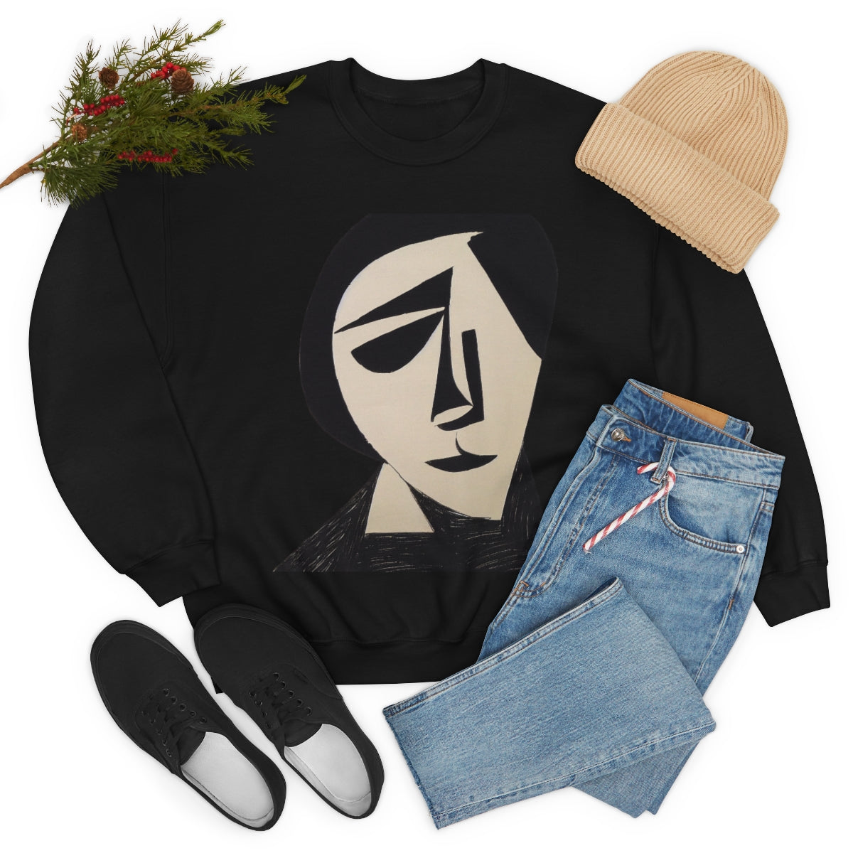 The Inventor - Original Art Remembering Overlooked Woman Scientists. Unisex Heavy Blend Crewneck Sweatshirt.