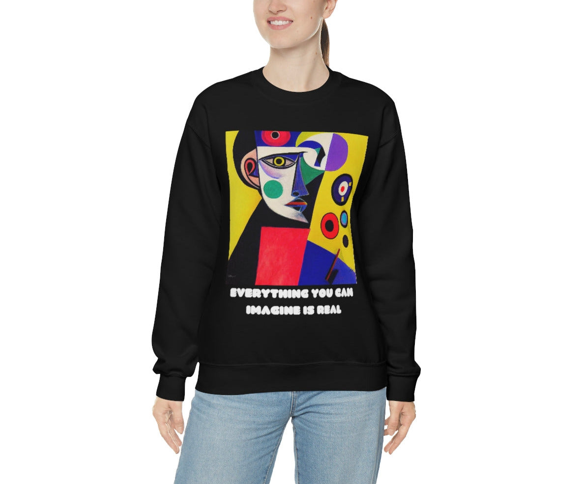 Everything You Can Imagine Is Real - Original Art. Unisex Heavy Blend Crewneck Sweatshirt.
