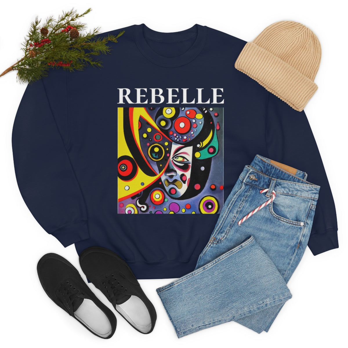 The Rebel - Original Art. Unisex Heavy Blend Crewneck Sweatshirt.