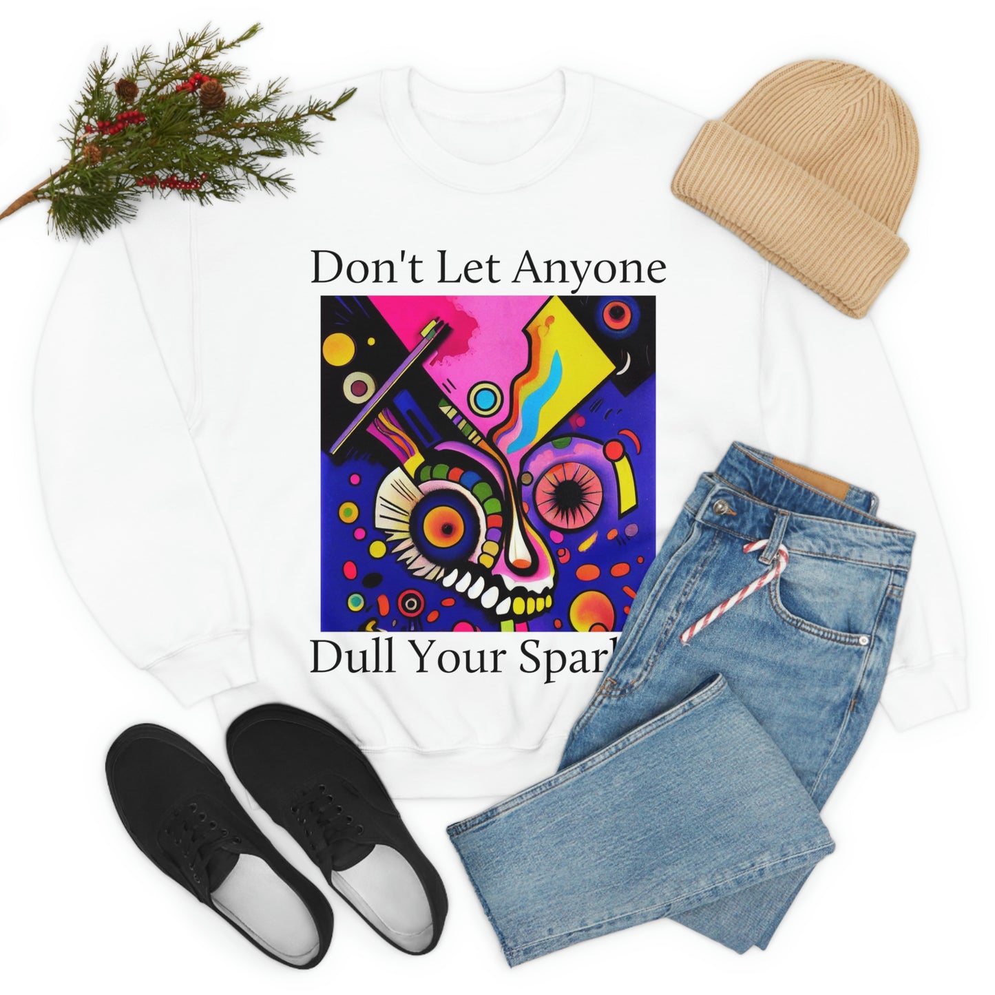 Express Yourself. Original Art. Unisex Heavy Blend Crewneck Sweatshirt.