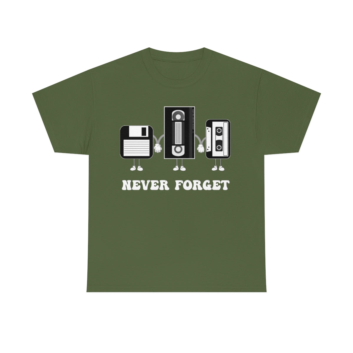 Never Forget Our Nostalgia Origins! Unisex Heavy Cotton Tee.