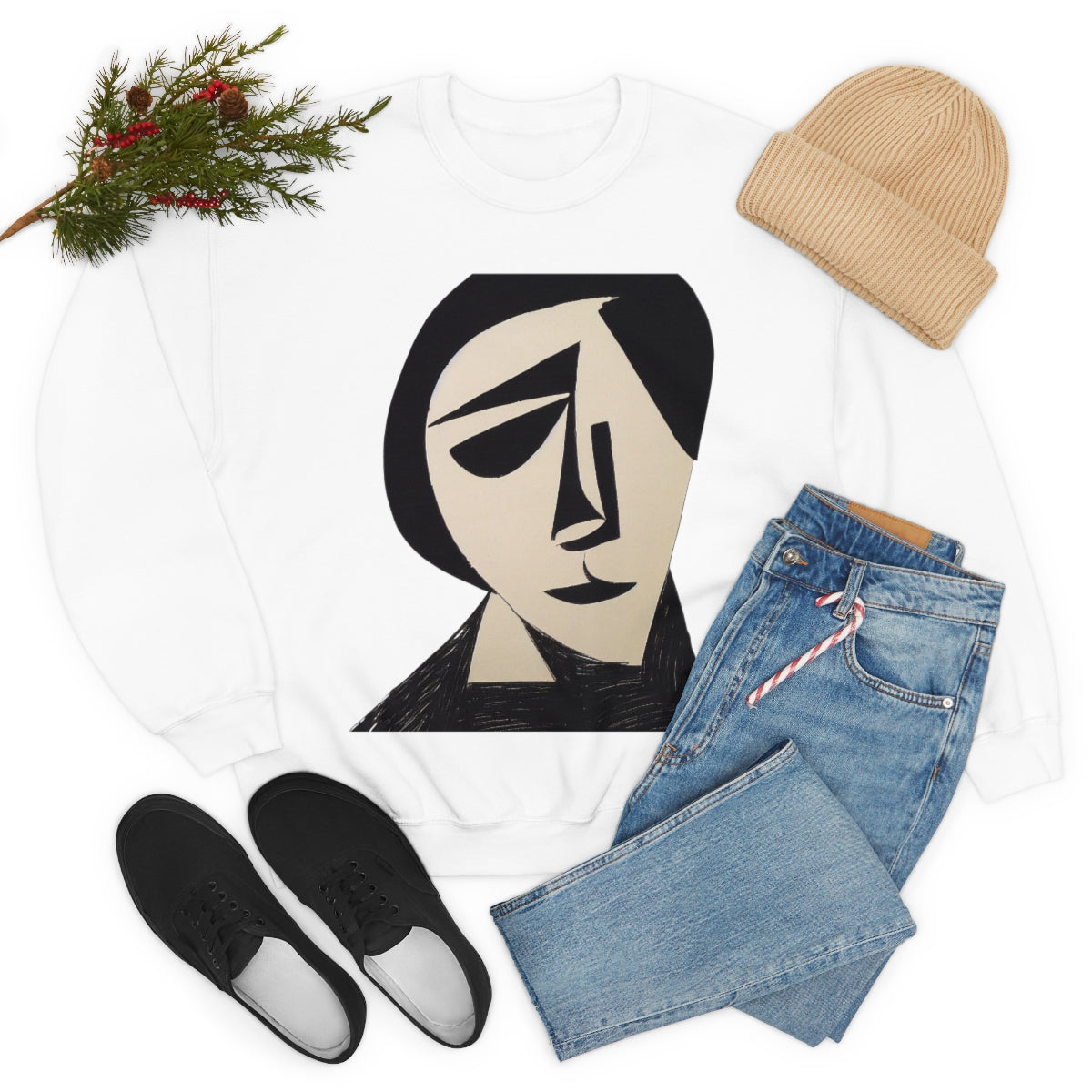 The Inventor - Original Art Remembering Overlooked Woman Scientists. Unisex Heavy Blend Crewneck Sweatshirt.