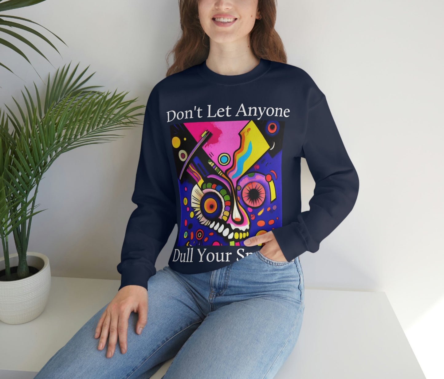 Express Yourself. Original Art. Unisex Heavy Blend Crewneck Sweatshirt.