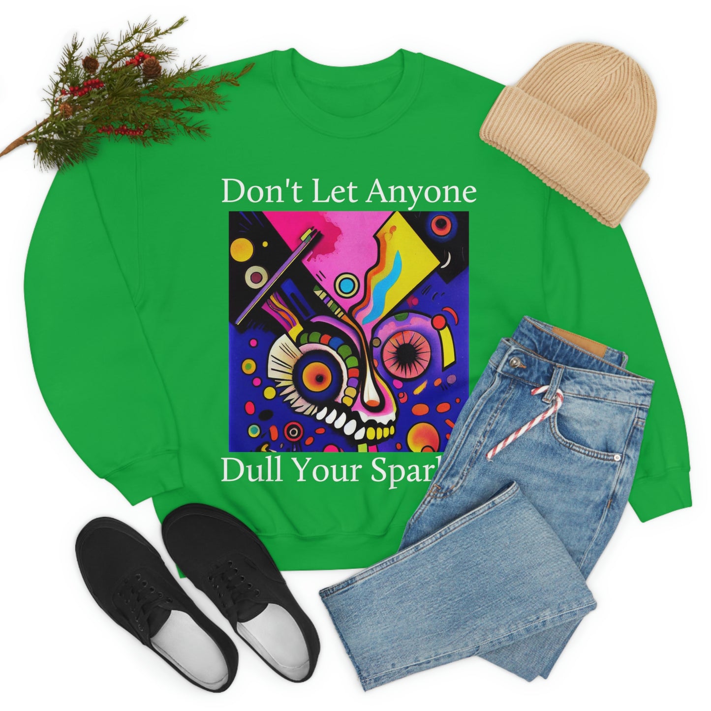 Express Yourself. Original Art. Unisex Heavy Blend Crewneck Sweatshirt.