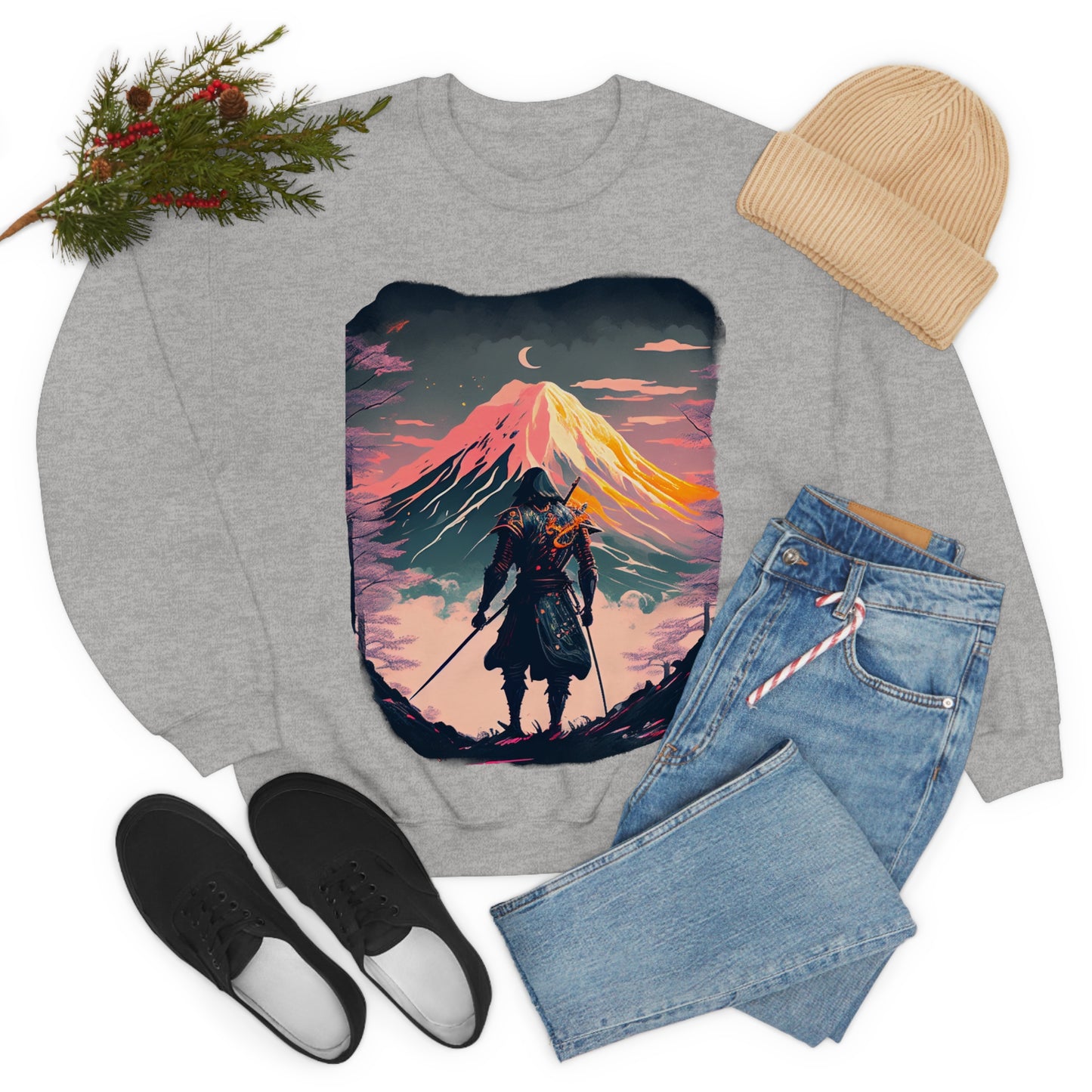 Wander often, wonder always. Original Art. Unisex Heavy Blend Crewneck Sweatshirt.