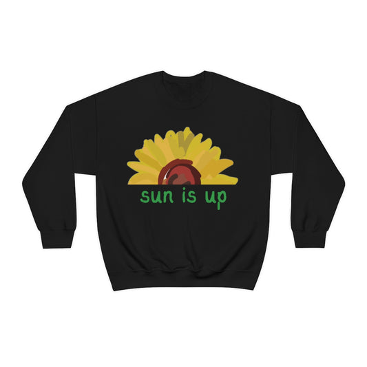 Sun Is Up. Unisex Heavy Blend Crewneck Sweatshirt.