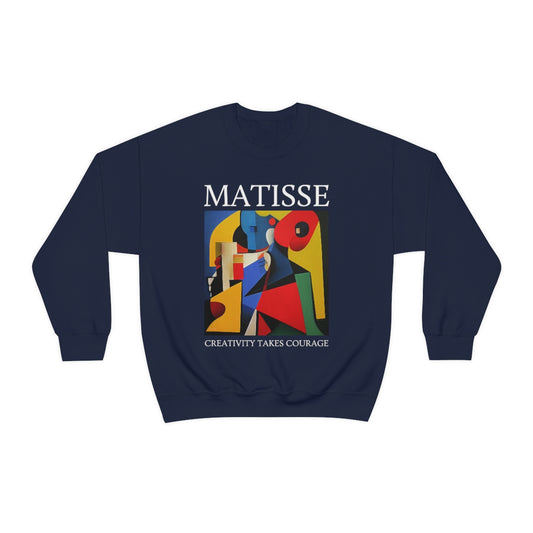Creativity Takes Courage - Original Art Inspired By Matisse artwork. Unisex Heavy Blend Crewneck Sweatshirt.