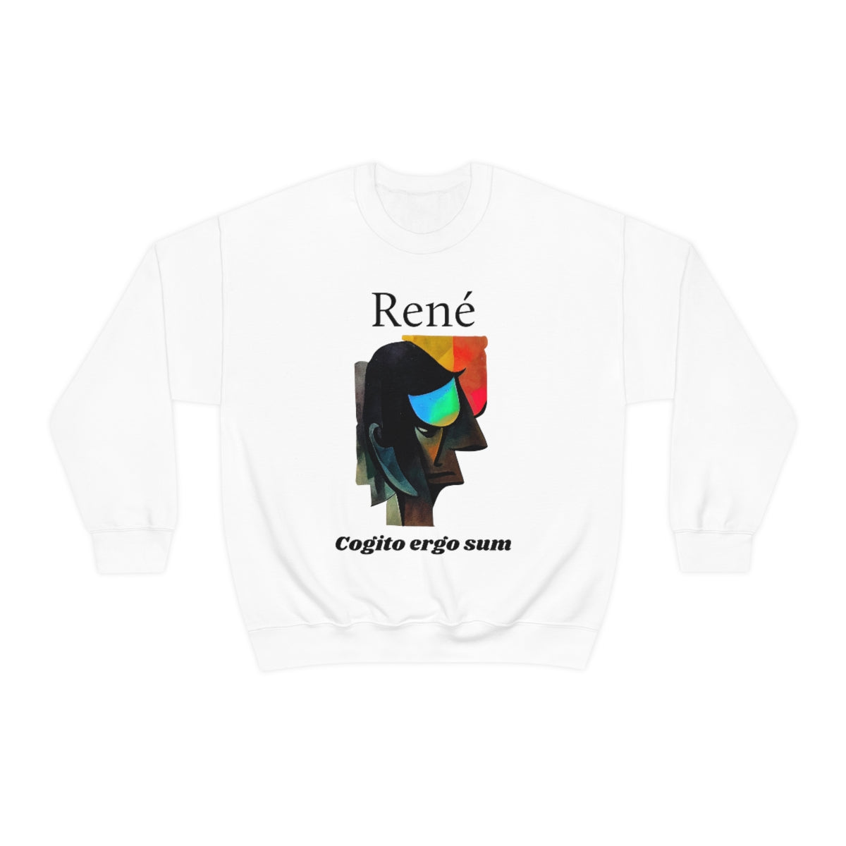 I Think Therefore I Am - Original Art. Unisex Heavy Blend Crewneck Sweatshirt.