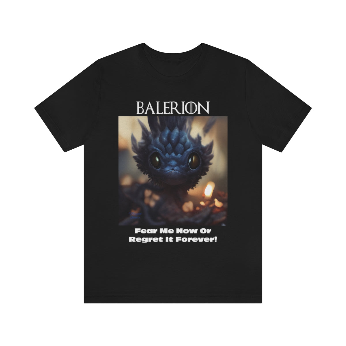 Funny Baby Balerion Dragon. Original Art. Unisex Jersey Short Sleeve Tee.